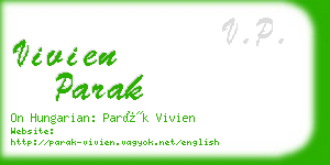 vivien parak business card